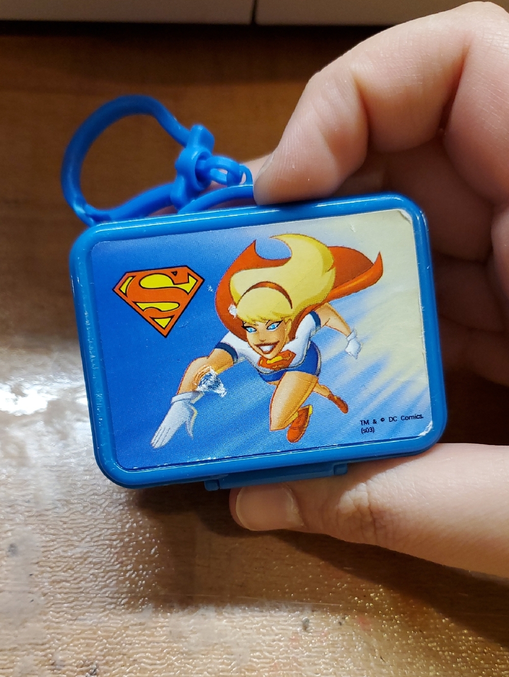 2003 Barbie as Supergirl Lunchbox Keychain